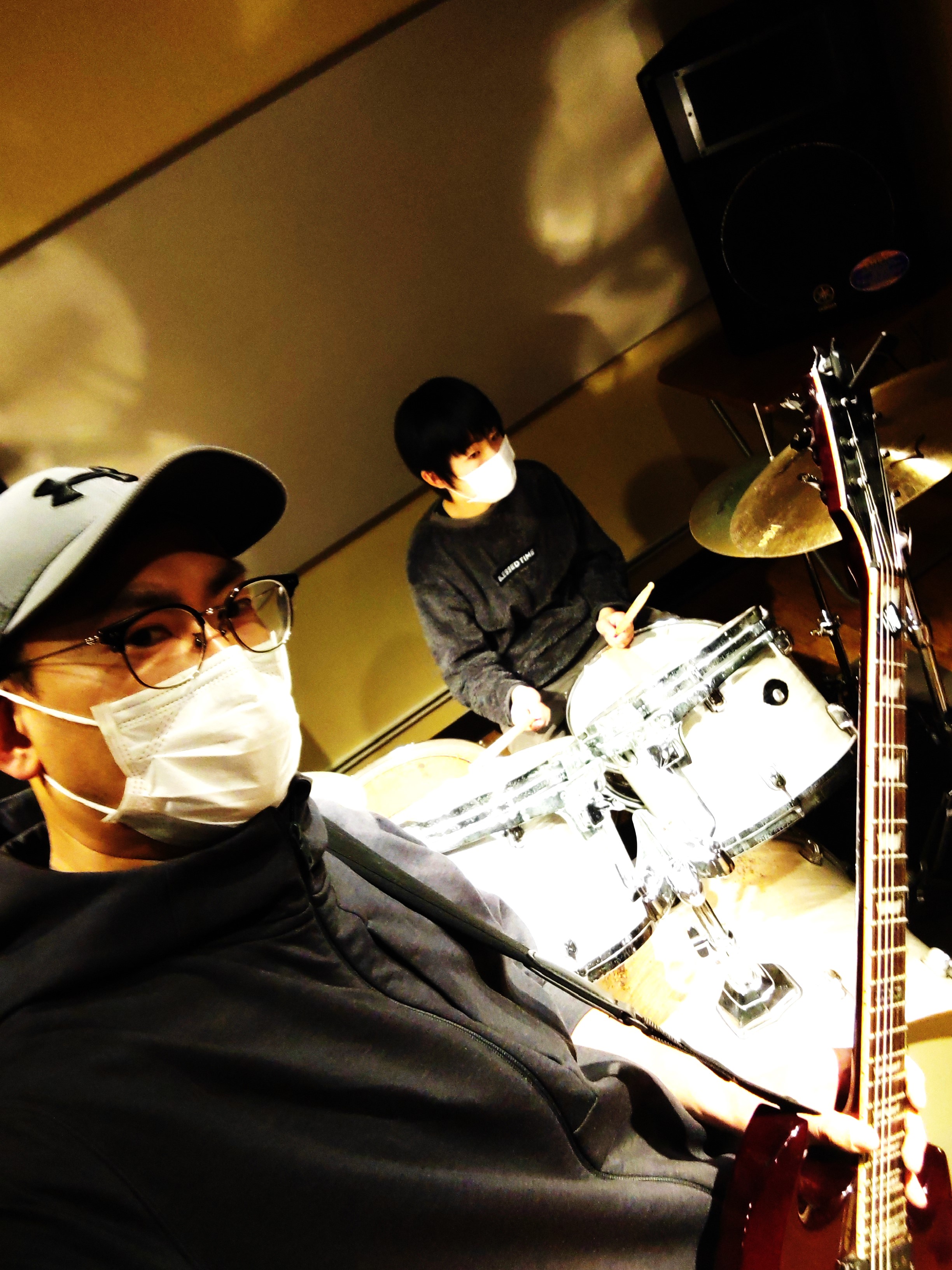 長男とスタジオ